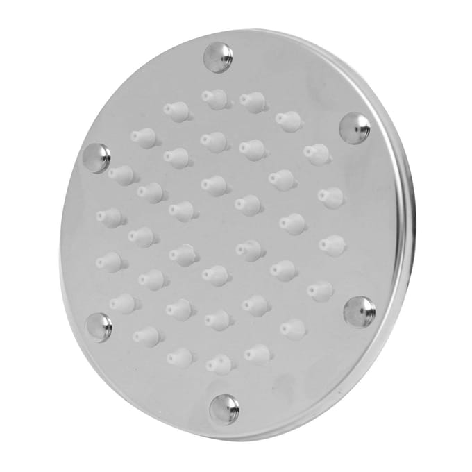 4 Inch Douchekop Universeel Verchroomd Enkele Straal Vaste Douchekop voor Badkamer Anti-verstopping white
