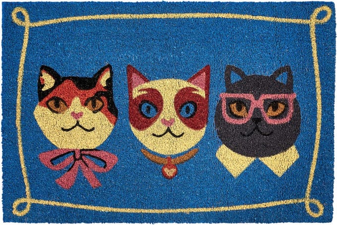MOJICAP - Deurmat - Meerkleurig - 60 x 90 cm - Kokos