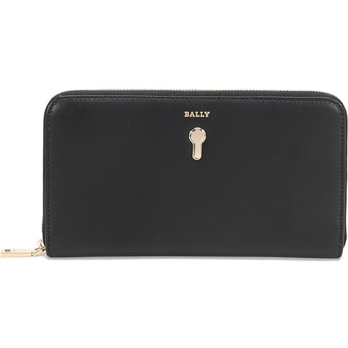 Bally Lederen Lange Portemonnee Dames portemonnees Zwart CROVENOR-W-110 Basic Set (Bag+Dust Bag) gray