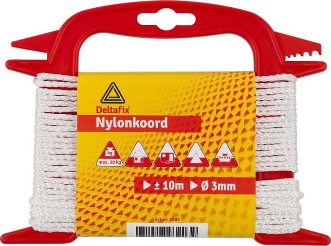 Deltafix touw nylon wit 20 m x 2 mm