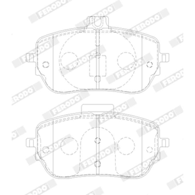 Remblokset FERODO FDB5180, voor