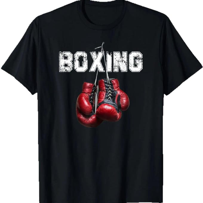 Grafisch Verjaardagscadeau Grappig Boksen T-shirt Ik Hou van Boksen 5XL gray