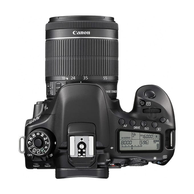 Canon EOS 80D Digitale Spiegelreflexcamera + EF-S 18-55mm f/3.5-5.6 IS STM Zoomlens zwart