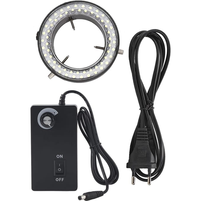Lampe de microscope stéréo à éclairage annulaire pour la réparation de bijoux