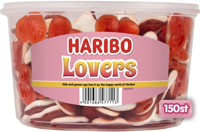 Haribo Lovers - snoep met schuim - 150 stuks silo