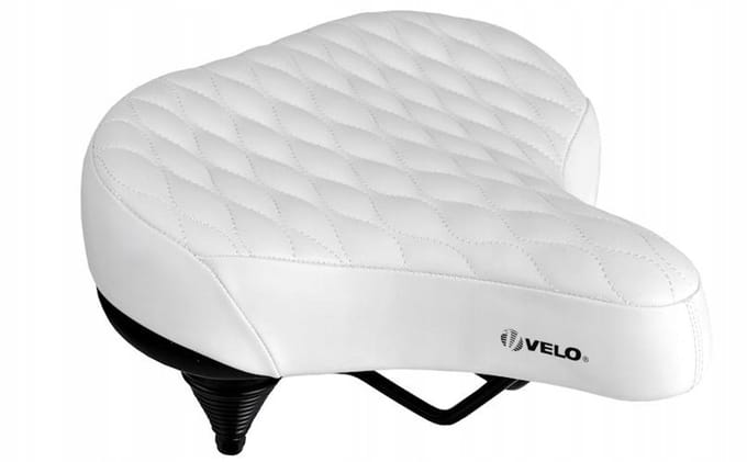 VELO PROX 8080 Fietszadel - Cruiser - Vinyl - Wit