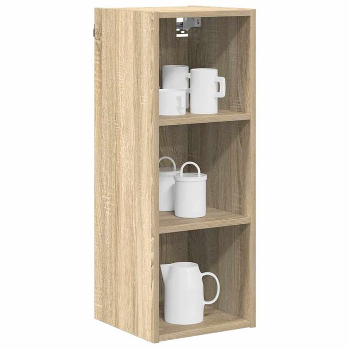 vidaXL - Hangkast - Sonoma - Eik - 30 - x - 29,5 - x - 80 - cm - Bewerkt - hout