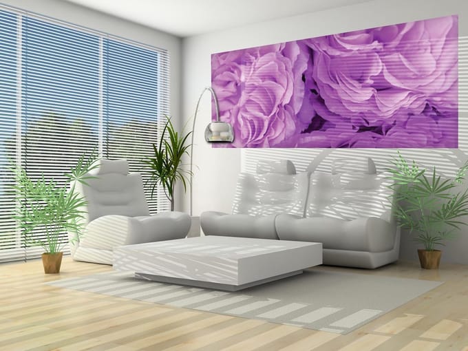 Flowers modern wallcovering