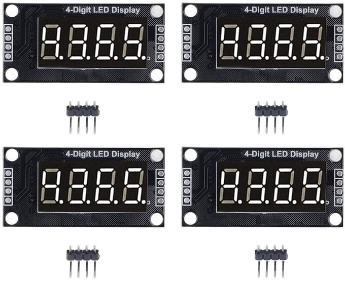 Digitale Module - 7 Segment Display - Klok Weergave - TM1637 Chip - 0.36 inch - Wit