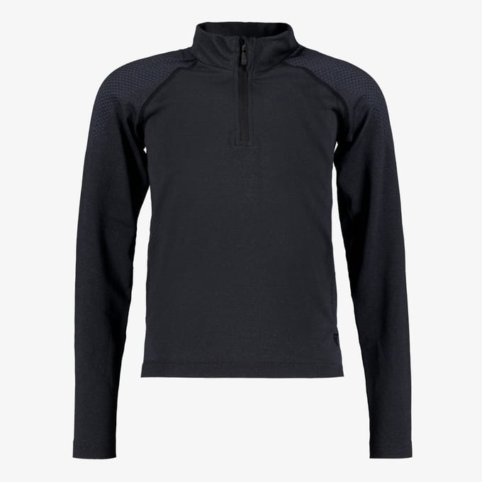 Osaga seamless kinder sport pully zwart - Maat 146/152