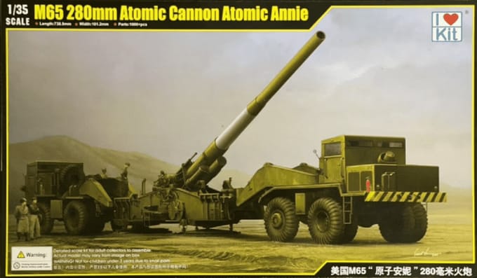 Trumpeter Modelbouwpakket Militaire voertuigen - 63522 M65 280mm Atomic Cannon - Atomic Annie Plastic - 1:35 - Modelbouw