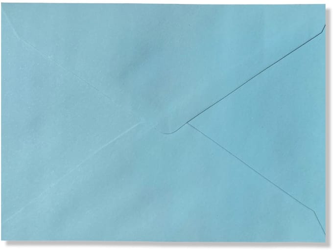 100 Luxe Enveloppen - B6 - Blauw - 125x175mm - 110 grams -