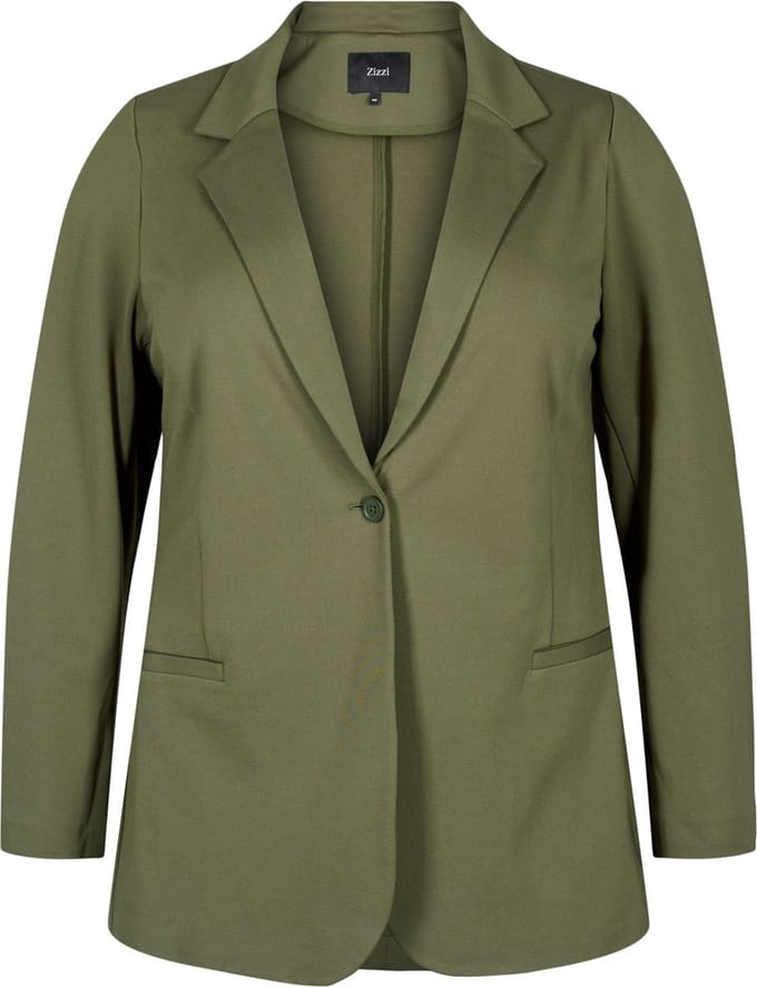 ZIZZI JMADDIE, L/S, BLAZER Dames Jas - Dark Green - Maat 44