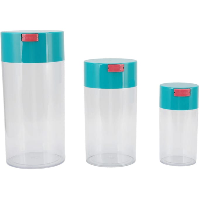 Luchtdichte Pot Set Transparant 2100ml 1100ml 400ml Plastic Vacuüm Bewaardozen voor Gedroogd Fruit Koffie white