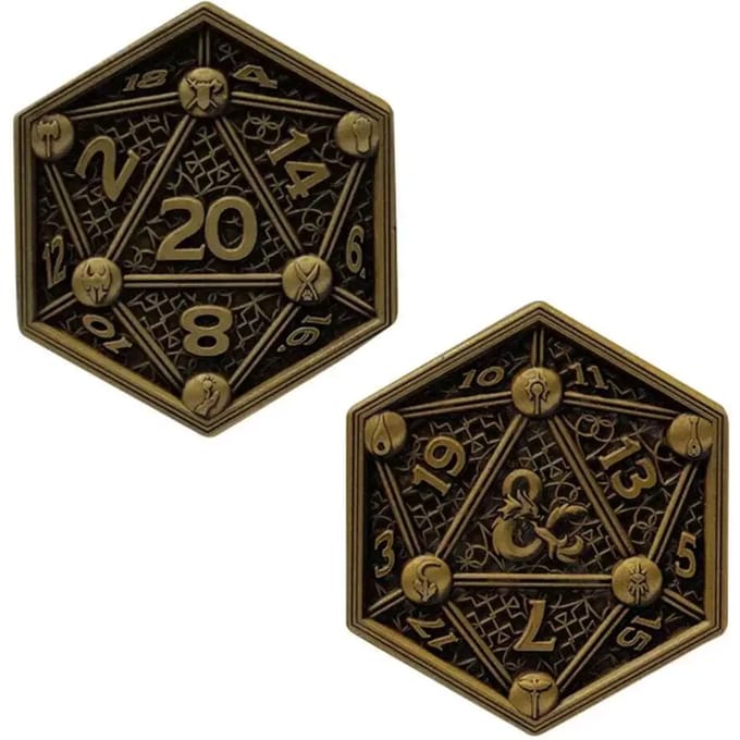 Archiefkast Fanattik Dungeons & Dragons: Class Cards and D20 Flip Coin