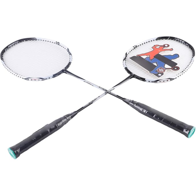 Carbon Aluminiumlegering Badminton Racket Fitness Bal Training Racket white