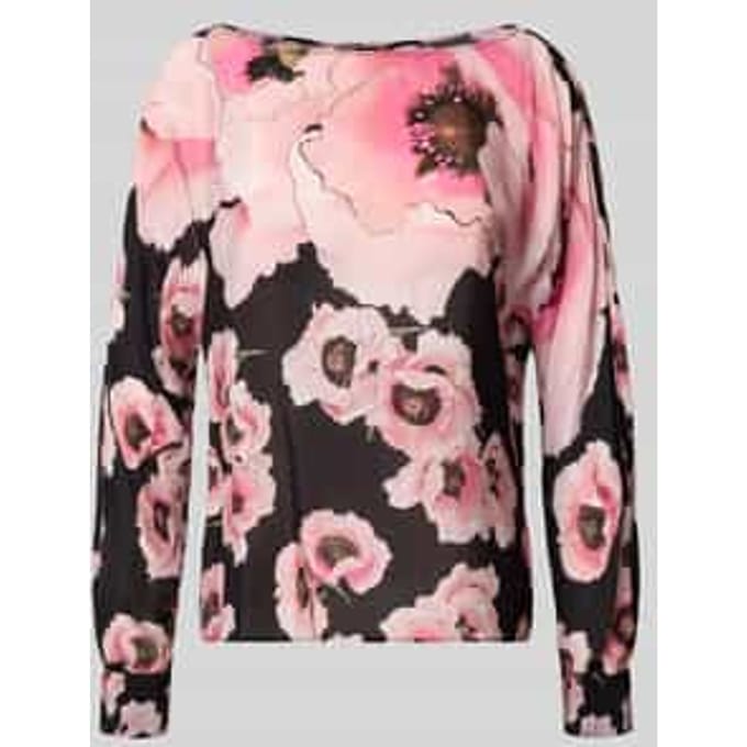Regular fit blouse met boothals