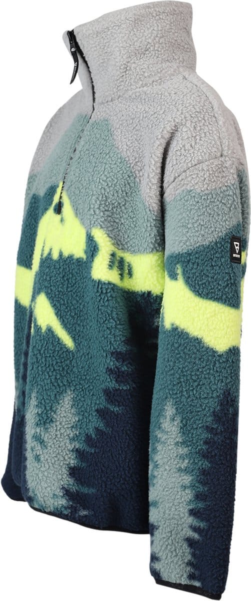 Brunotti Rodrigy-Mountain Jongens Fleece - Groen - 128