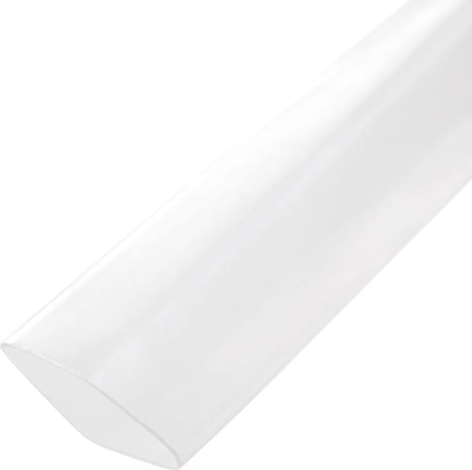 BeMatik - 25,4 mm transparante krimpkous in een spoel van 3 m