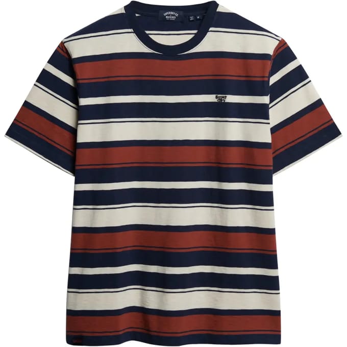 Superdry - Gestreept T-shirt met relaxte pasvorm - Heren - T-shirts