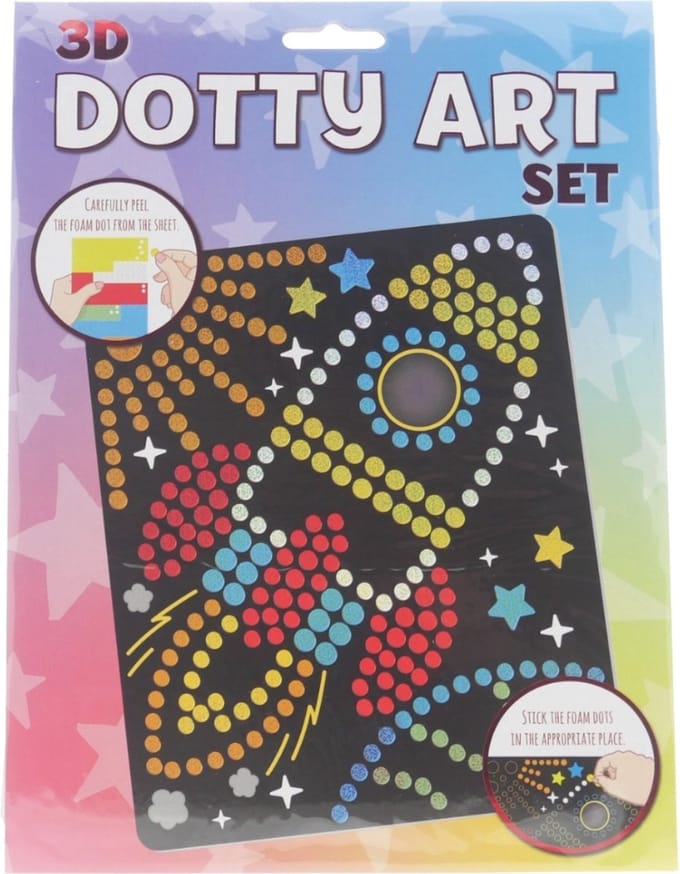 "Wins holland 3D Dotty art ""Raket"" - Knutselset voor stippenkunst"