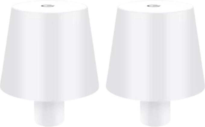 Flessenlamp - 2 Stuks- Tafellamp - Flessenlamp Wit - Wit - Usb-C Oplaadbaar - Oplaadbare Tafellamp - Warm wit - Touch Dimbaar - LED