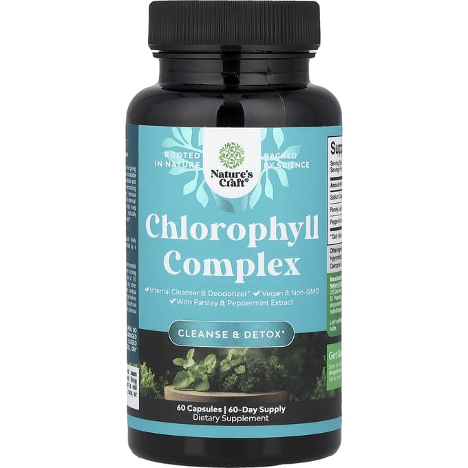 Nature's Craft, Complexe de Chlorophylle, 60 Gélules