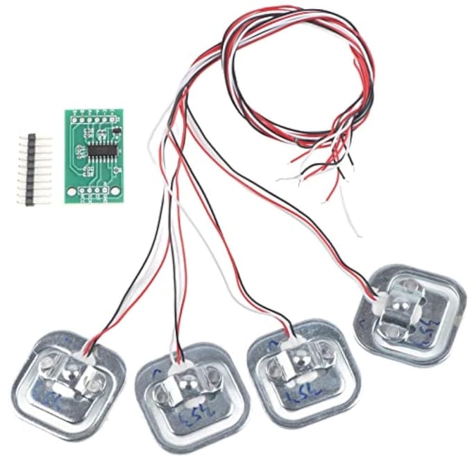 Load Cell Half-Bridge Strain Gauge HX711 Module 50Kg - DIY Load Cell Kit .