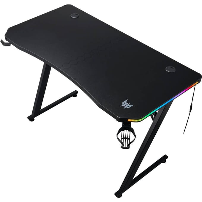 Predator Gaming Desk II - Game Bureau met LED verlichting - 120x60x75cm - Computer Tafel - Gaming Tafel