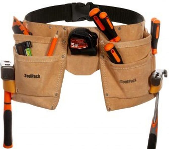 ToolPack 366.008 Regular Gereedschapsgordel - Dubbel - Leder