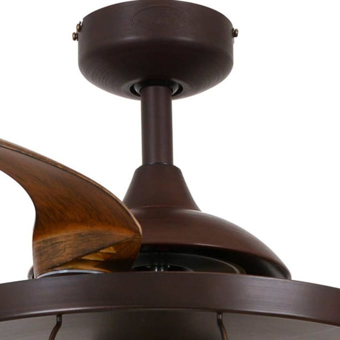 Beacon Lighting Plafondventilator Fanaway Industri bruin stil