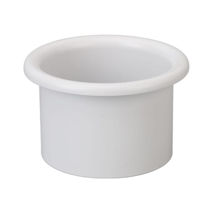 Support Sèche-Cheveux Insert Maison Salle de Bain Acier Inoxydable Support Sèche-Cheveux Tube pour Salon Coiffure blanc