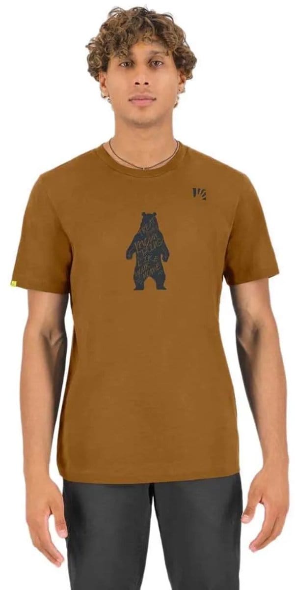 Karpos Wild Animal T-shirt Met Korte Mouwen Bruin M Man