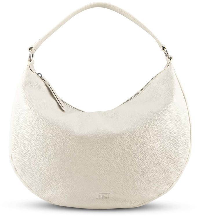JOST Leren Schoudertas Vika Hobo Bag White Crème