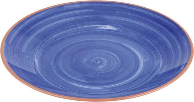 Melamine serveerschaal "la vida", \xf832 cm, blauw, set van 2 stuks