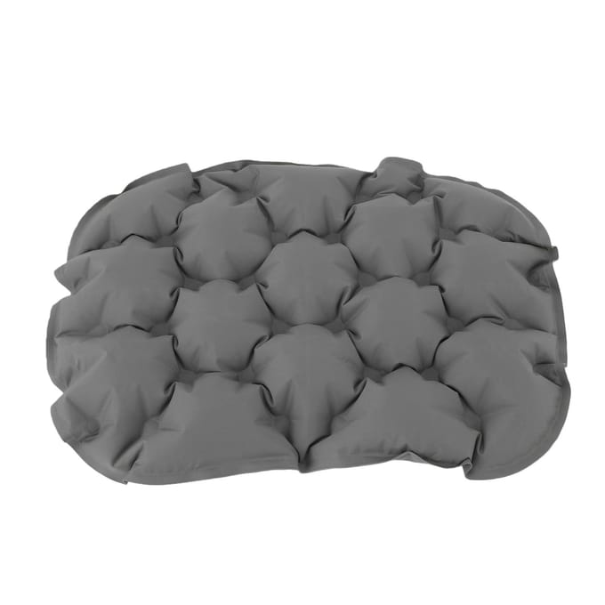 Coussin de siège gonflable Imperméable Pliable Portable Camping Coussin d'assise à air avec pompe pour avion grise