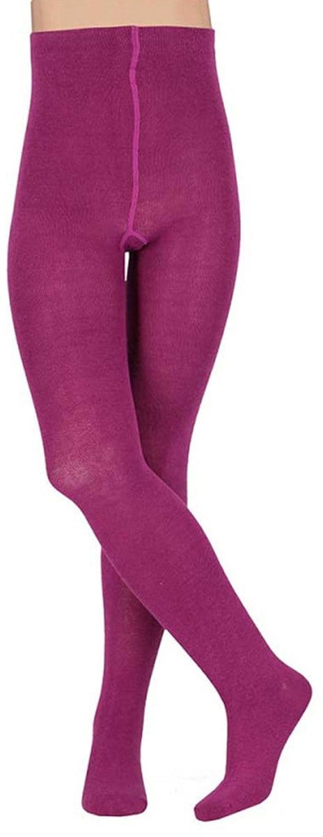 Carnaval verkleed panty voor kinderen - Maillot - paars - katoen/polyester 92/98