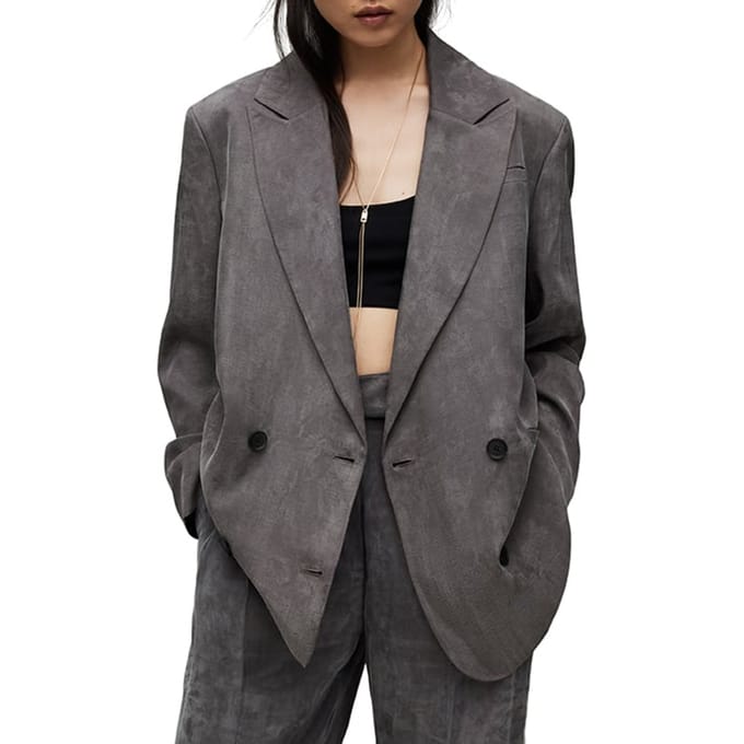 AllSaints Elle Blazer Grey Taglia: 44 | Blazers Outlet | Donna | Grigio
