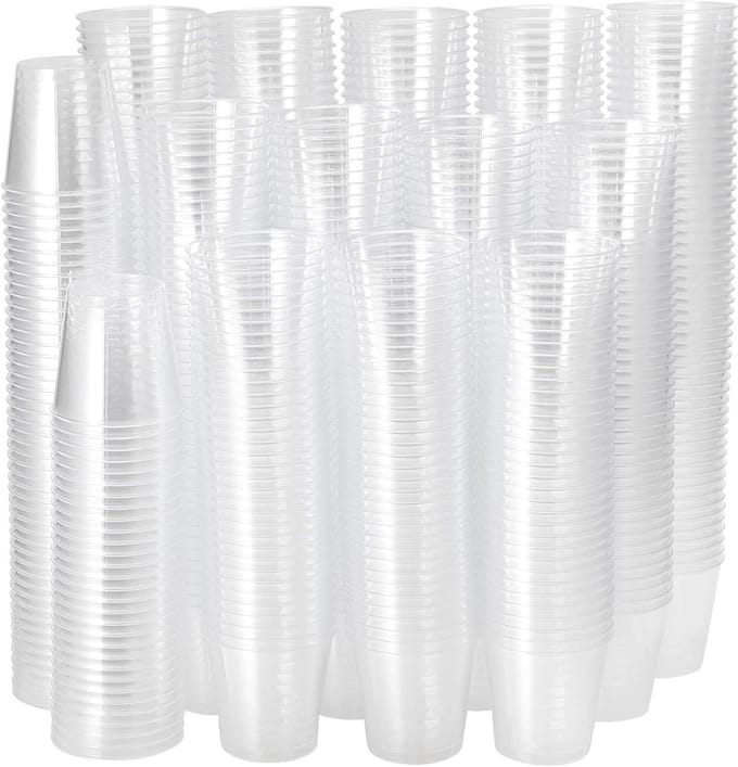 600 Stuks 1oz Heldere Plastic Shotglazen, Mini Glazen voor Dranken, Jelly, Saus en Dips