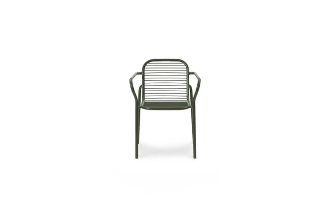 Normann Copenhagen Vig Garten Armleunstoel - donkergroen