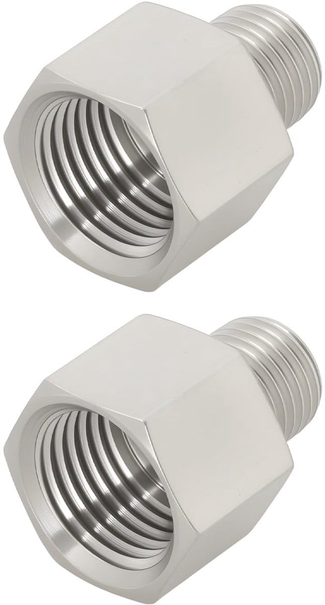 Dailygoods - 2-delige M14 x 1,5 naar M10 x 1 Schroefdraadadapter