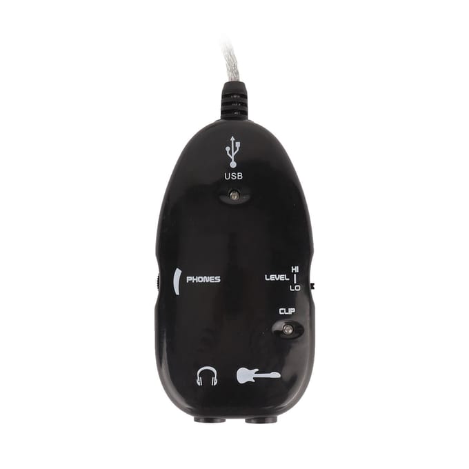 USB Gitaarkabel Compatibel MP3 WAV AIFF Audiokabel Recorder Connector voor Laptops Computer black