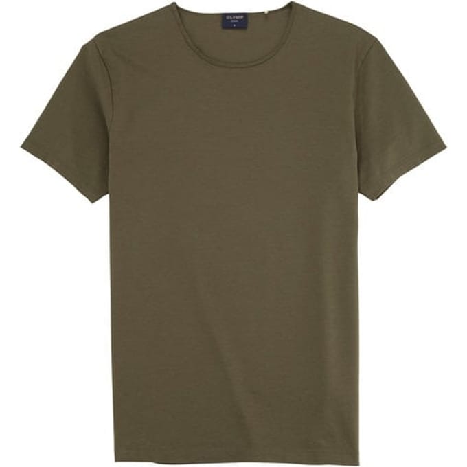 OLYMP Casual Jersey, Olijfgroen