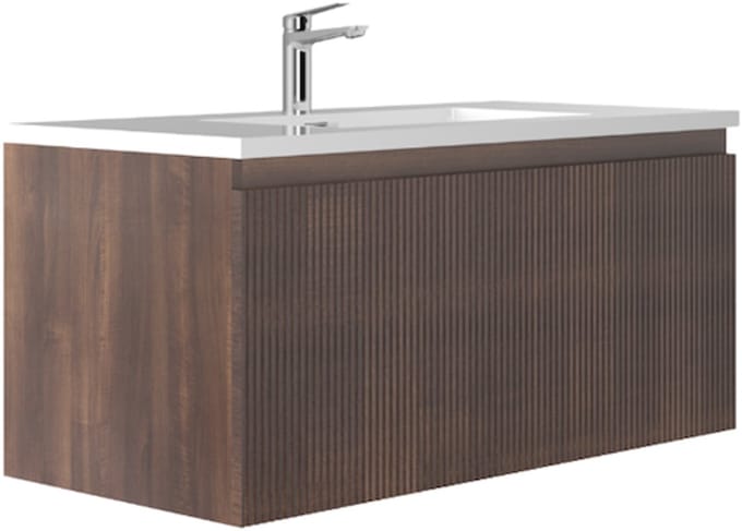 LINEA UNO - Havi 100 - Walnoot - Badmeubel - - 301750