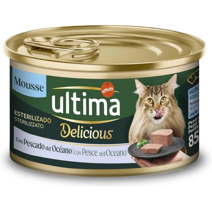 18 + 6 gratis! Ultima Fit & Delicious Sterilized natvoer voor katten 85 g