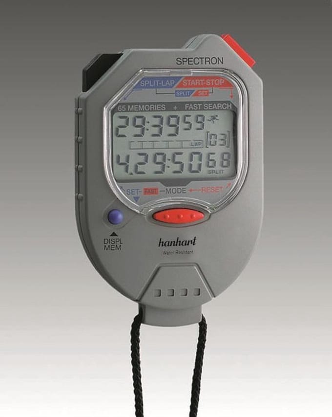 Hanhart electronische stopwatch Spectron 251.1951-00 - 1/100 sec. - 1/100 min. - chronometer