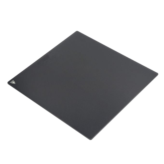 Plateforme d'imprimante 3D 320 x 310 x 4 mm en verre trempé, forte adhérence, retrait facile des moules, construction de l'imprimante black