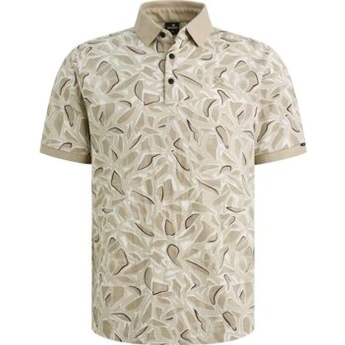 T-shirt Vanguard Poloshirt Piqué Print Beige
