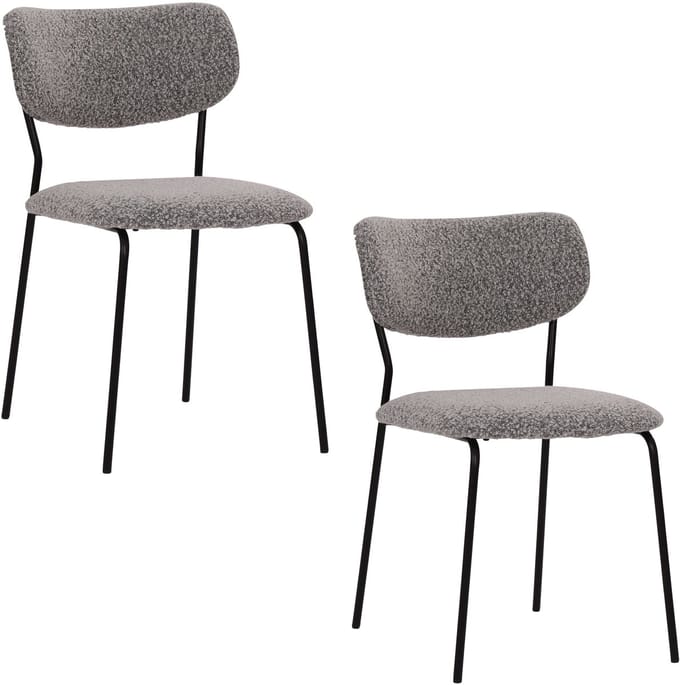 Housecraft Living Leah Eetkamerstoelen Taupe - Set van 2
