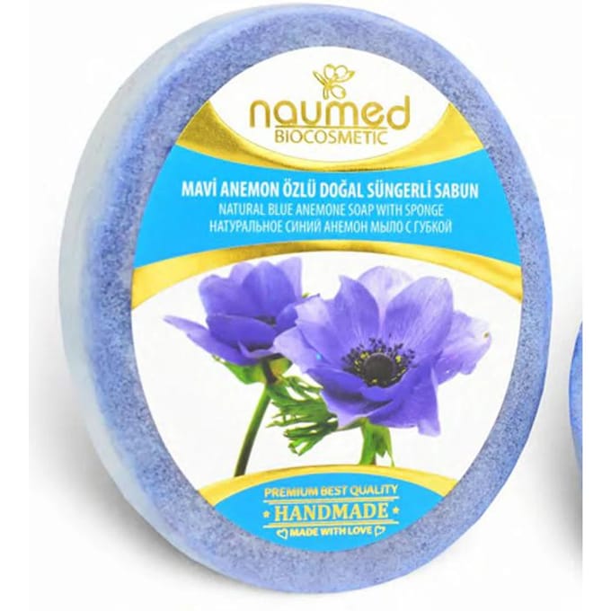 NAUMED BLUE ANEMON Savon Éponge 135g 1 PC